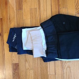 Bundle of Gap maternity pants (jeans, black pants, white jeans)